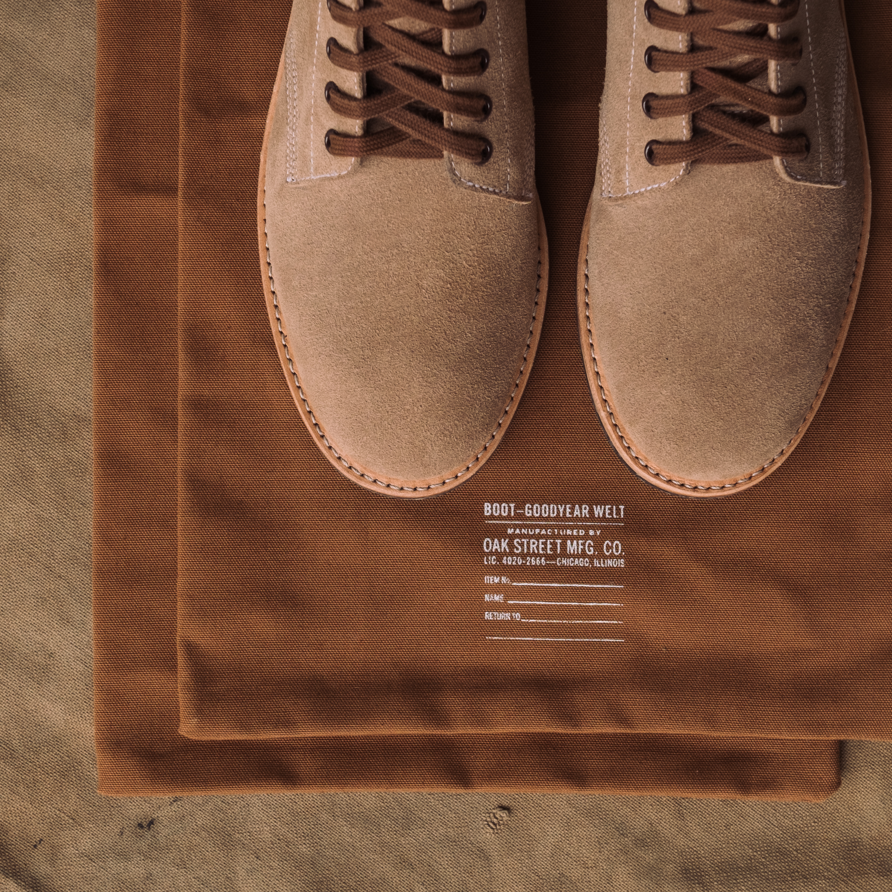 Boot Bags Made in USA from Coyote Brown #10 Milspec Cotton Duck